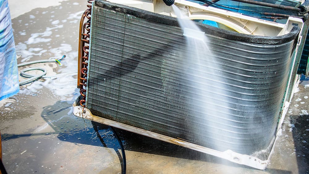 Washing ac to before winter.