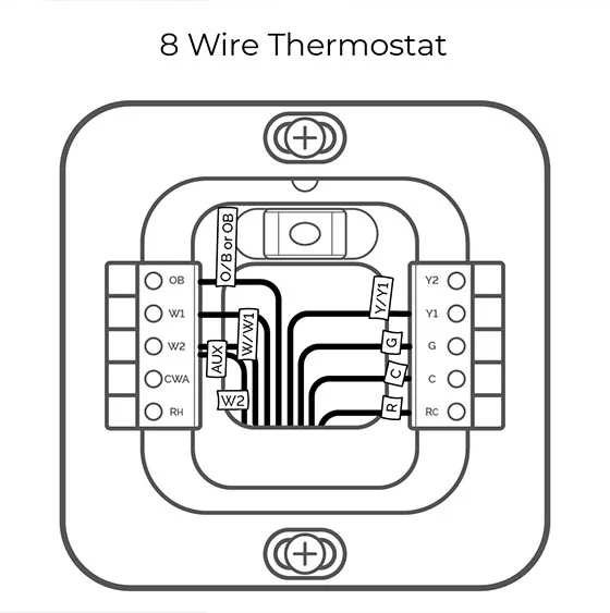 8 wire thermostat wiring configuration 