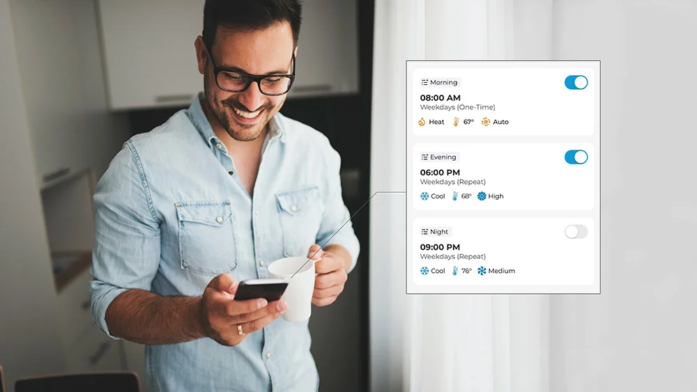 AC scheduling with Breez Max