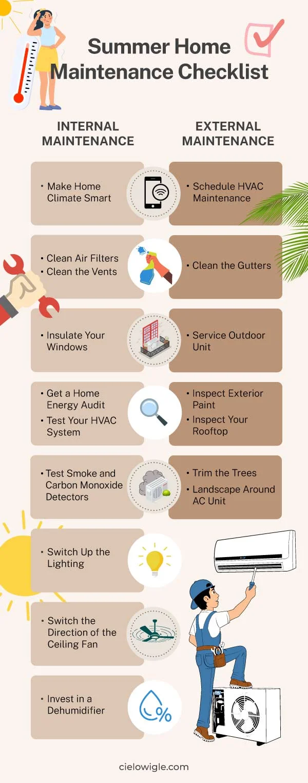 summer home maintenance checklist