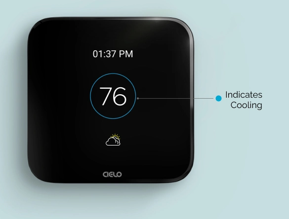 Breez edge indicating cooling