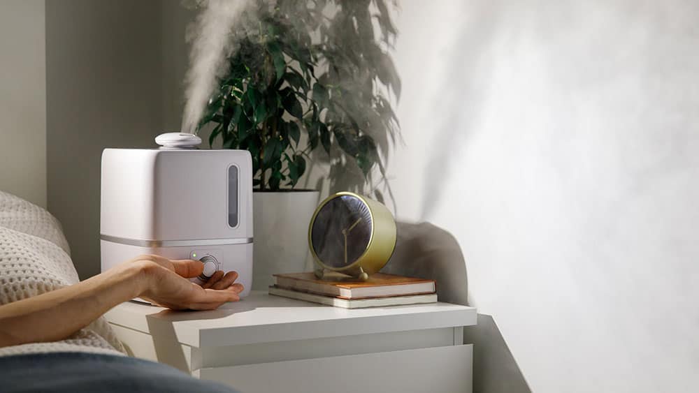 Use humidifier to stay warm in winter.