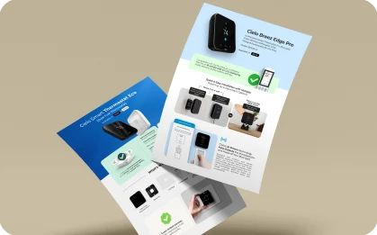 Cielo brochure and flyers