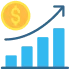 Financial growth icon
