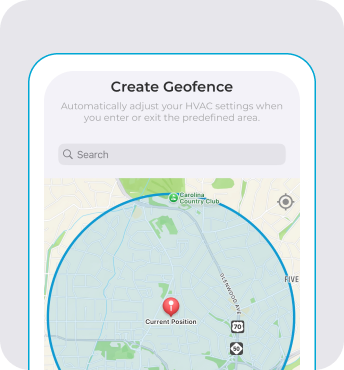 Cielo Home app geofencing screen