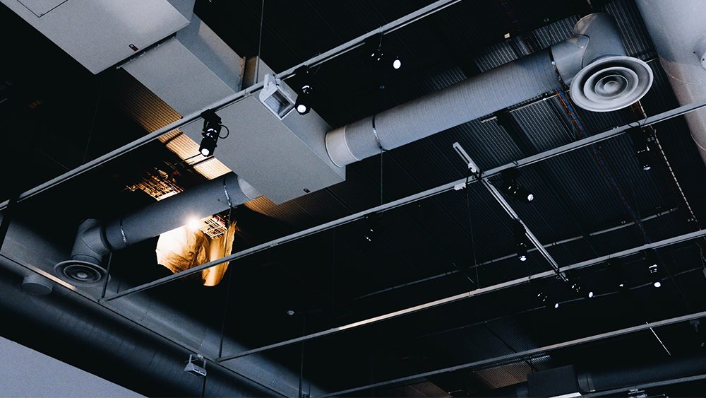 Forced air system. They have become quite popular often come up in the debate of radiant heat vs. forced air.