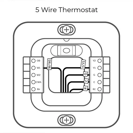 5 wire thermostat wiring configuration