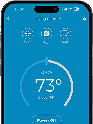 Cielo home app screen