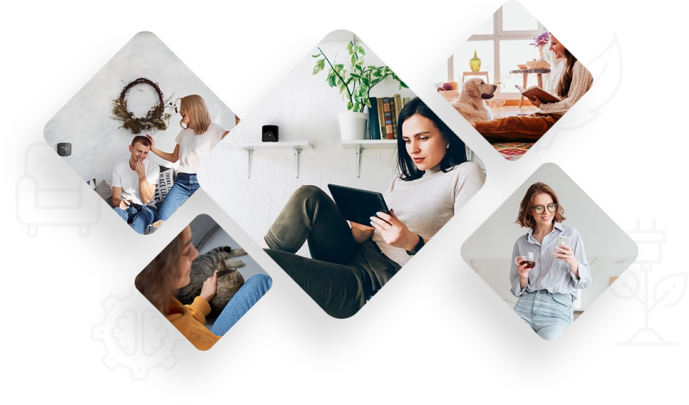 Cielo breez smart AC controllers in different lifestyle settings