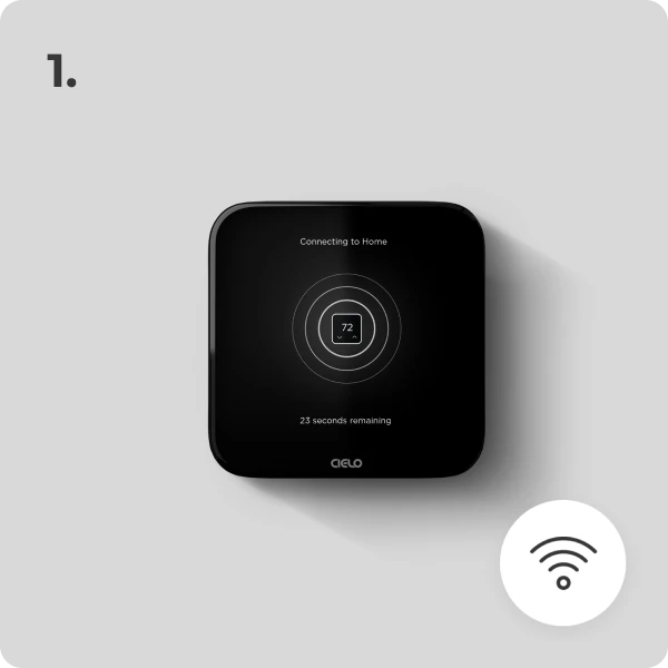 Cielo Breez Edge connecting air conditioner to the internet through a wifi network