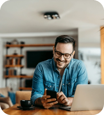 Man using Cielo home app